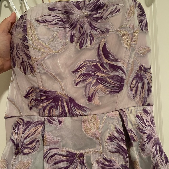 NEW- Speechless Womens Purple Metallic Gown Dress, size 7 - Picture 5 of 6